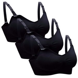 NWT Daisity Black Nursing/Maternity Bra Set